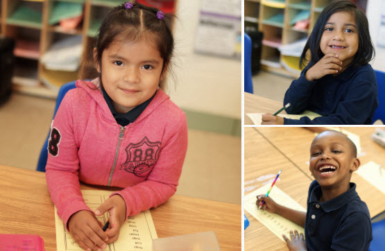 Stonebridge World School students in classroom